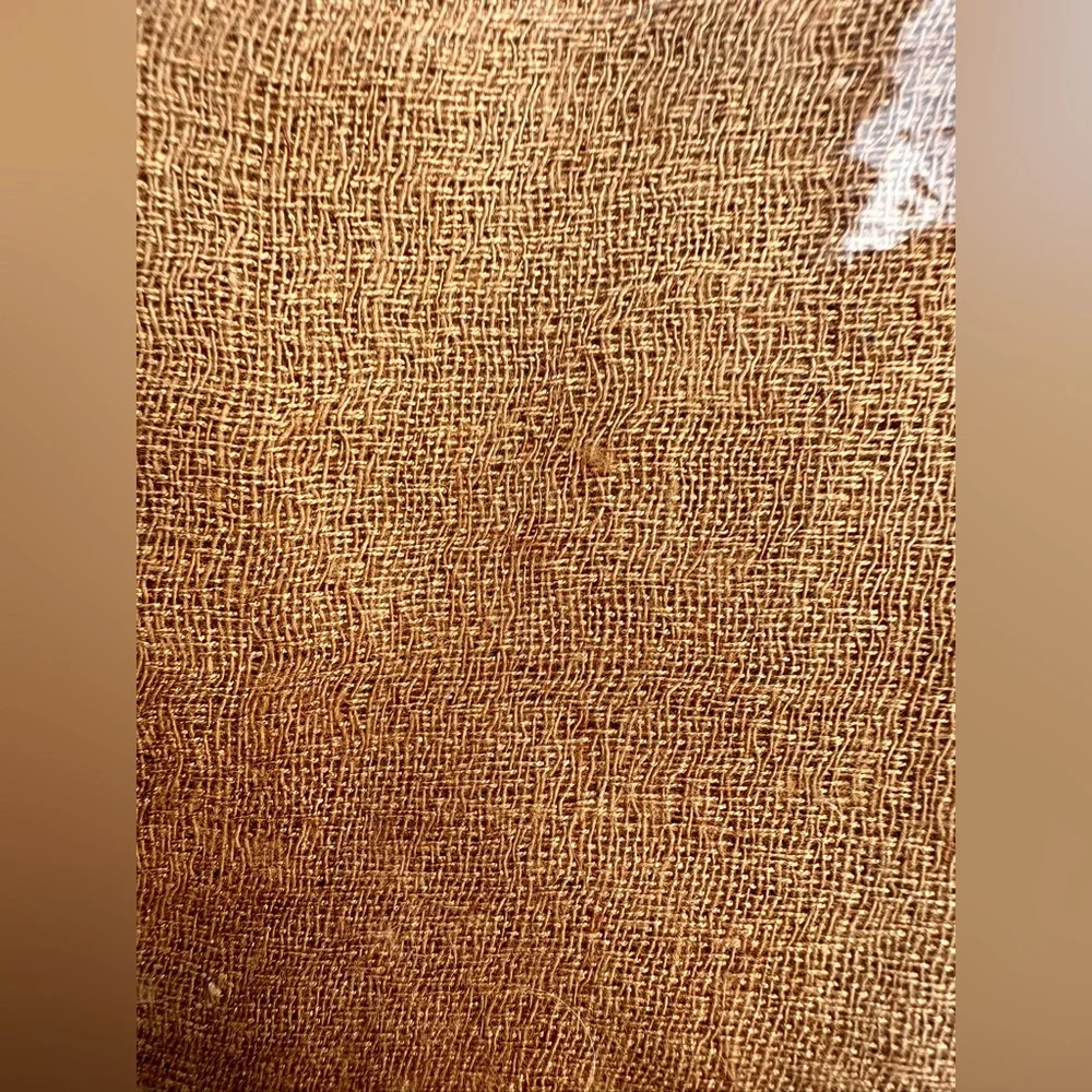 New Pasmina & Silk Tan Shawl Wrap Scarf, 76”x28”